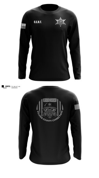 Long Sleeve Performance Shirt, Volusia County CERT, Police, Teamtime, Team time, sublimation, custom sports apparel, team uniforms, spirit wear, spiritwear, sports uniforms, custom shirts, team store, custom team store, fundraiser sports, apparel fundraiser