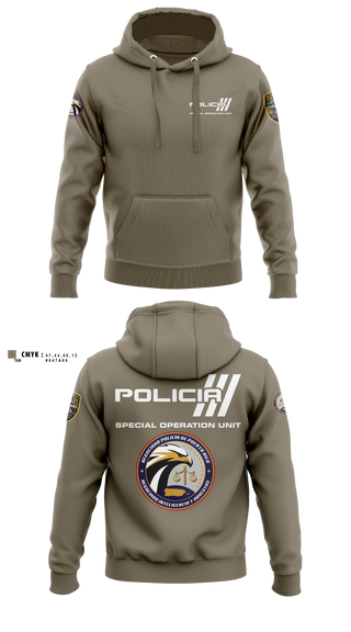Hoodie, Inteligencia criminal, Police, Teamtime, Team time, sublimation, custom sports apparel, team uniforms, spirit wear, spiritwear, sports uniforms, custom shirts, team store, custom team store, fundraiser sports, apparel fundraiser