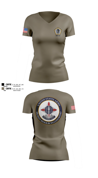Womens Short Sleeve Vneck Shirt, HRC G3, Army, Teamtime, Team time, sublimation, custom sports apparel, team uniforms, spirit wear, spiritwear, sports uniforms, custom shirts, team store, custom team store, fundraiser sports, apparel fundraiser