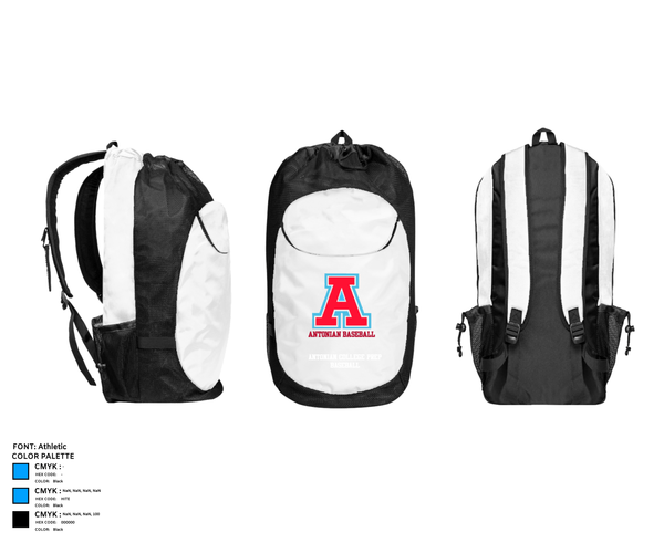 Gear Bag, Antonian College Prep Baseball, Baseball, Teamtime, Team time, sublimation, custom sports apparel, team uniforms, spirit wear, spiritwear, sports uniforms, custom shirts, team store, custom team store, fundraiser sports, apparel fundraiser