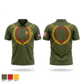 Short Sleeve Performance Polo, V 3/4, Marines, Teamtime, Team time, sublimation, custom sports apparel, team uniforms, spirit wear, spiritwear, sports uniforms, custom shirts, team store, custom team store, fundraiser sports, apparel fundraiser