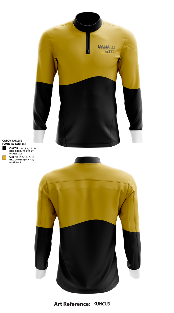 Quarter Zip Jacket, Socastee Braves, Track & Field, Teamtime, Team time, sublimation, custom sports apparel, team uniforms, spirit wear, spiritwear, sports uniforms, custom shirts, team store, custom team store, fundraiser sports, apparel fundraiser
