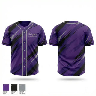 Full Button Baseball Jersey, Knights Baseball Club, Baseball, Teamtime, Team time, sublimation, custom sports apparel, team uniforms, spirit wear, spiritwear, sports uniforms, custom shirts, team store, custom team store, fundraiser sports, apparel fundraiser