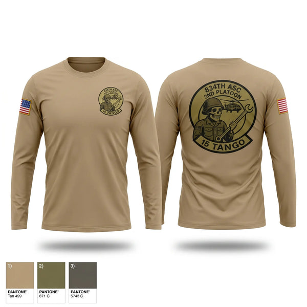 Long Sleeve Performance Shirt, B-Co 834th ASB, National Guard, Teamtime, Team time, sublimation, custom sports apparel, team uniforms, spirit wear, spiritwear, sports uniforms, custom shirts, team store, custom team store, fundraiser sports, apparel fundraiser