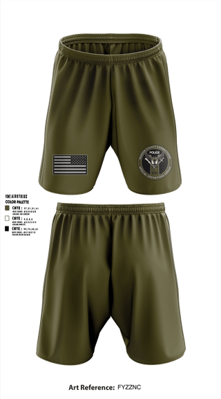 Athletic Shorts With Pockets, HC-SOG, Police, Teamtime, Team time, sublimation, custom sports apparel, team uniforms, spirit wear, spiritwear, sports uniforms, custom shirts, team store, custom team store, fundraiser sports, apparel fundraiser