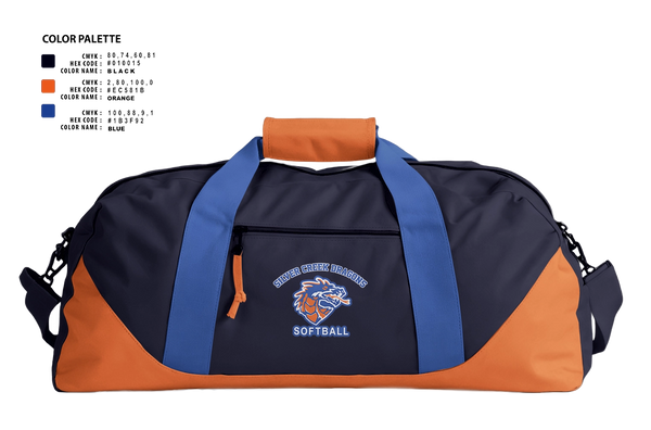 Duffle Bag, Silver Creek Dragons, Softball, Teamtime, Team time, sublimation, custom sports apparel, team uniforms, spirit wear, spiritwear, sports uniforms, custom shirts, team store, custom team store, fundraiser sports, apparel fundraiser