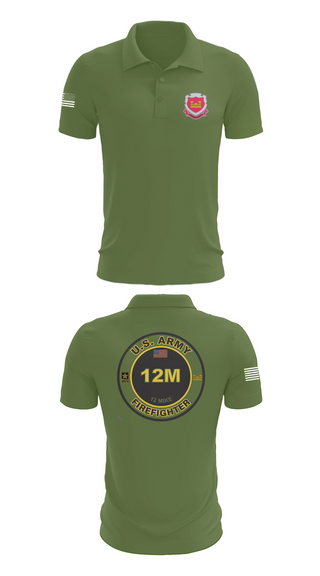 Short Sleeve Performance Polo, 1153rd Firefighter Unit, , Teamtime, Team time, sublimation, custom sports apparel, team uniforms, spirit wear, spiritwear, sports uniforms, custom shirts, team store, custom team store, fundraiser sports, apparel fundraiser