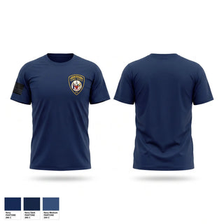 Old School Cotton Feel Shirt, Engine 10/Ladder 11/Battalion 1, Fire Department, Teamtime, Team time, sublimation, custom sports apparel, team uniforms, spirit wear, spiritwear, sports uniforms, custom shirts, team store, custom team store, fundraiser sports, apparel fundraiser