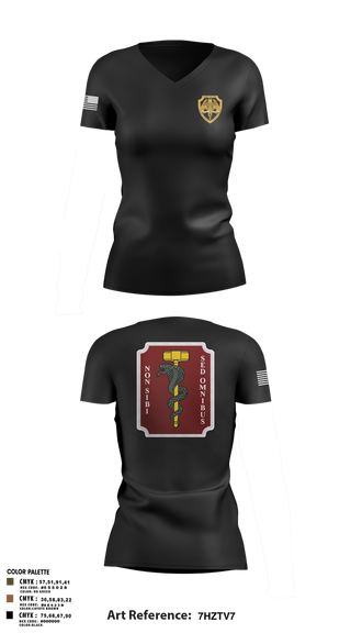 Womens Short Sleeve Vneck Shirt, Hammer platoon, 566th MCAS, Army, Teamtime, Team time, sublimation, custom sports apparel, team uniforms, spirit wear, spiritwear, sports uniforms, custom shirts, team store, custom team store, fundraiser sports, apparel fundraiser