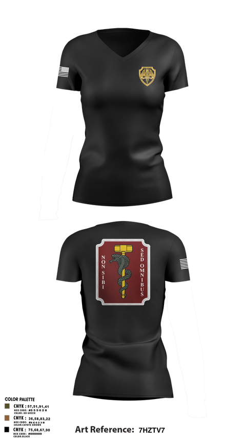 Womens Short Sleeve Vneck Shirt, Hammer platoon, 566th MCAS, Army, Teamtime, Team time, sublimation, custom sports apparel, team uniforms, spirit wear, spiritwear, sports uniforms, custom shirts, team store, custom team store, fundraiser sports, apparel fundraiser