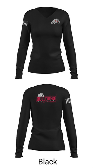 Womens Long Sleeve Vneck Shirt, Quinter XC, Cross Country, Teamtime, Team time, sublimation, custom sports apparel, team uniforms, spirit wear, spiritwear, sports uniforms, custom shirts, team store, custom team store, fundraiser sports, apparel fundraiser