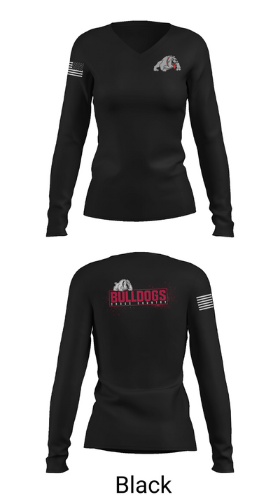 Quinter XC 55389153 Women's Long Sleeve V-neck Shirt - 35