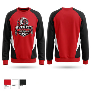 Crew Neck Sweatshirt, Warriors, Men's Soccer, Teamtime, Team time, sublimation, custom sports apparel, team uniforms, spirit wear, spiritwear, sports uniforms, custom shirts, team store, custom team store, fundraiser sports, apparel fundraiser