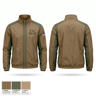 Windbreaker, D Co 1-69 IN, National Guard, Teamtime, Team time, sublimation, custom sports apparel, team uniforms, spirit wear, spiritwear, sports uniforms, custom shirts, team store, custom team store, fundraiser sports, apparel fundraiser