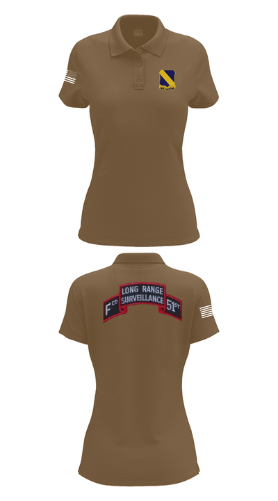 Fco 51st infantry LRSU 81538423 Women's Short Sleeve Performance Polo  - 15