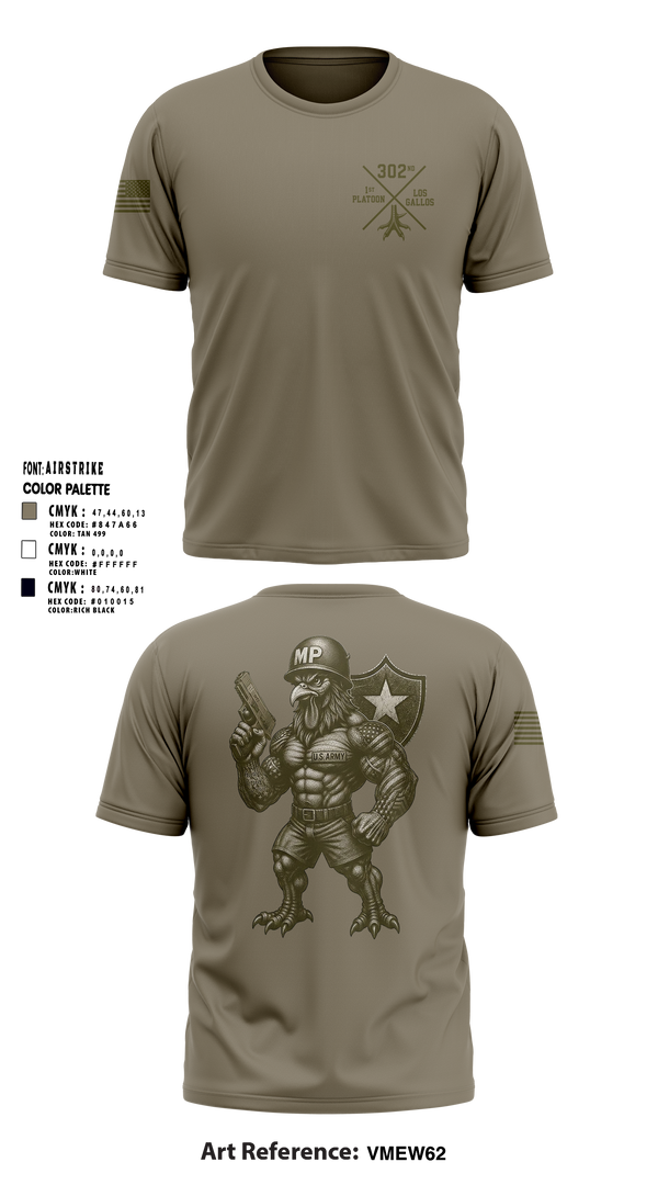 Short Sleeve Performance Shirt, 1st PLT Roosters, Army, Teamtime, Team time, sublimation, custom sports apparel, team uniforms, spirit wear, spiritwear, sports uniforms, custom shirts, team store, custom team store, fundraiser sports, apparel fundraiser