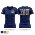 Socorro Fire Department Women's Short Sleeve V-neck Shirt - 1