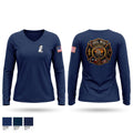Del Rio fire Women's Long Sleeve V-neck Shirt - 1