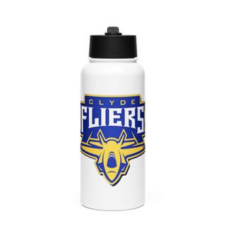 Clyde Fliers 21377204 Stainless Steel Water Bottle with a Straw Lid