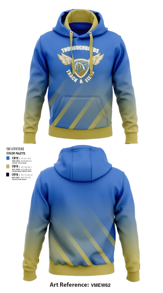 Hoodie, Thoroughbreds Track Club, Track & Field, Teamtime, Team time, sublimation, custom sports apparel, team uniforms, spirit wear, spiritwear, sports uniforms, custom shirts, team store, custom team store, fundraiser sports, apparel fundraiser