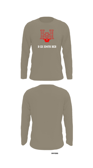 Long Sleeve Performance Shirt, B co 334th BEB, , Teamtime, Team time, sublimation, custom sports apparel, team uniforms, spirit wear, spiritwear, sports uniforms, custom shirts, team store, custom team store, fundraiser sports, apparel fundraiser