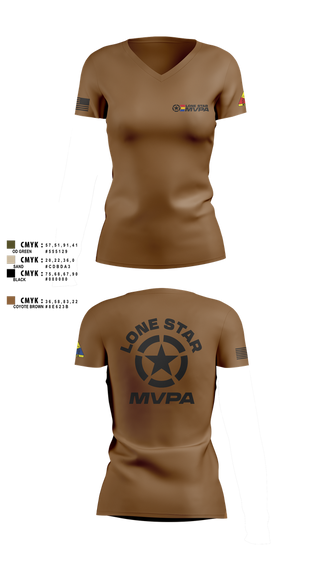 Womens Short Sleeve Vneck Shirt, Lone Star MVPA, , Teamtime, Team time, sublimation, custom sports apparel, team uniforms, spirit wear, spiritwear, sports uniforms, custom shirts, team store, custom team store, fundraiser sports, apparel fundraiser