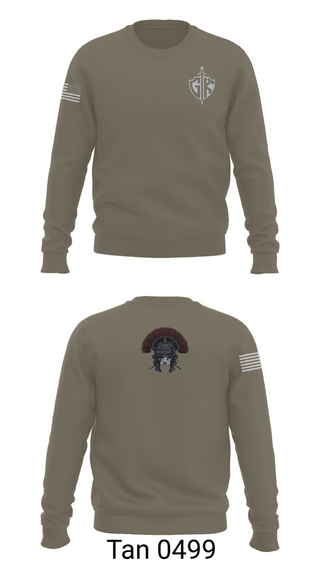 Crew Neck Sweatshirt, HQ PLT, A CO, USDB BN (CORR), , Teamtime, Team time, sublimation, custom sports apparel, team uniforms, spirit wear, spiritwear, sports uniforms, custom shirts, team store, custom team store, fundraiser sports, apparel fundraiser