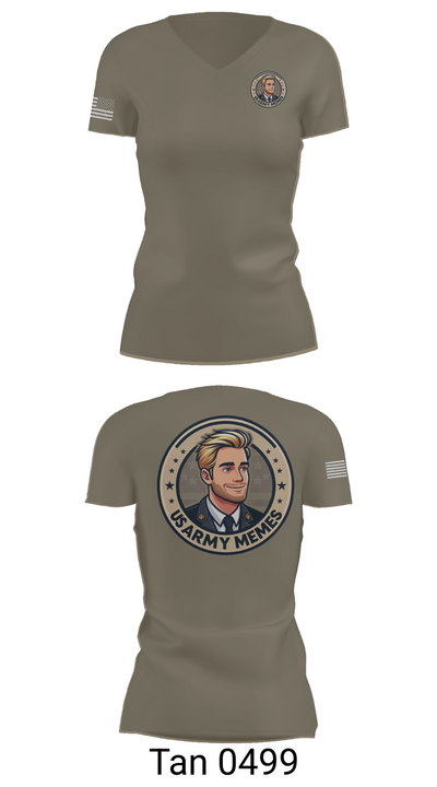 U.S Army memes 48956065 Women's Short Sleeve V-neck Shirt - 68
