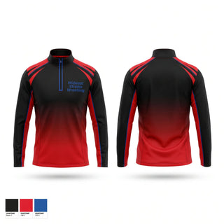 Quarter Zip Jacket, Midwest Xtreme Wrestling, Wrestling, Teamtime, Team time, sublimation, custom sports apparel, team uniforms, spirit wear, spiritwear, sports uniforms, custom shirts, team store, custom team store, fundraiser sports, apparel fundraiser