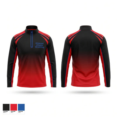 Midwest Xtreme Wrestling Quarter Zip Jacket - 1