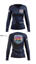 South Haven Beach Enforcement 75381907 Women's Long Sleeve V-neck Shirt - 101