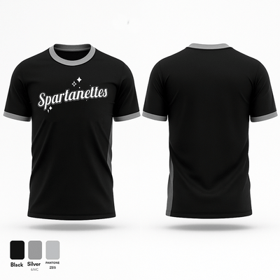 Shade Spartanettes (not cheer we are dance team) 16028703 Old School Cotton Feel Shirt - 1