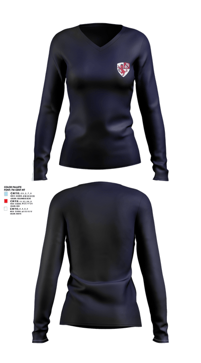 Mark Morris Soccer 10512351 Women's Long Sleeve V-neck Shirt - 4
