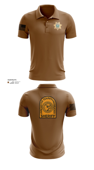Short Sleeve Performance Polo, Lancaster County Sheriff's Office, Police, Teamtime, Team time, sublimation, custom sports apparel, team uniforms, spirit wear, spiritwear, sports uniforms, custom shirts, team store, custom team store, fundraiser sports, apparel fundraiser
