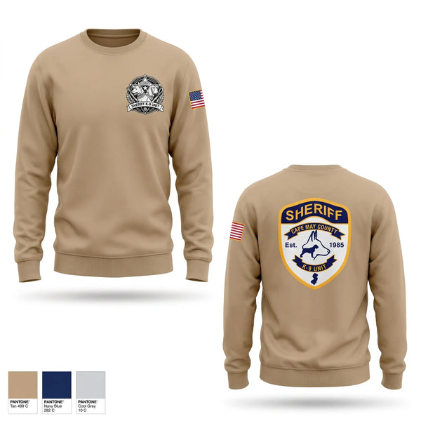 Crew Neck Sweatshirt, CMCSO k9, Police, Teamtime, Team time, sublimation, custom sports apparel, team uniforms, spirit wear, spiritwear, sports uniforms, custom shirts, team store, custom team store, fundraiser sports, apparel fundraiser
