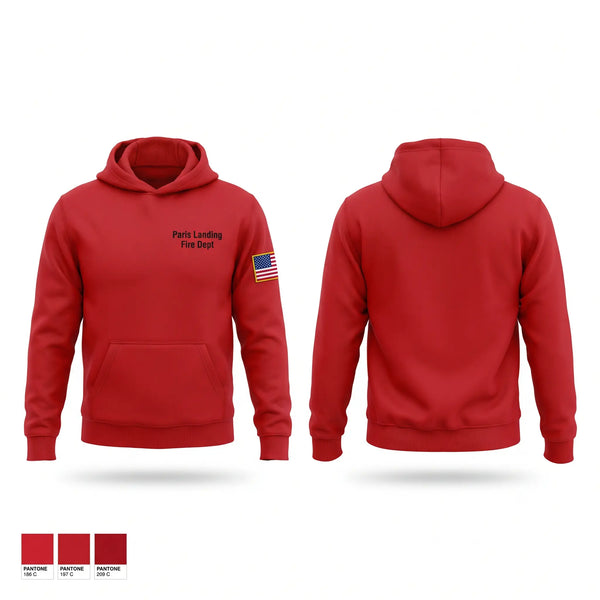 Hoodie, Paris Landing Fire Dept, Fire Department, Teamtime, Team time, sublimation, custom sports apparel, team uniforms, spirit wear, spiritwear, sports uniforms, custom shirts, team store, custom team store, fundraiser sports, apparel fundraiser