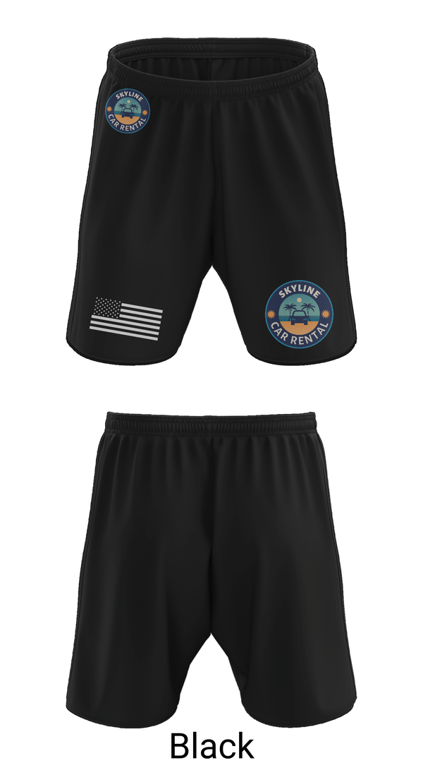 Athletic Shorts With Pockets, Skyline Car Rental, Men's Basketball, Teamtime, Team time, sublimation, custom sports apparel, team uniforms, spirit wear, spiritwear, sports uniforms, custom shirts, team store, custom team store, fundraiser sports, apparel fundraiser