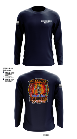Long Sleeve Performance Shirt, Nokesville Fire Rescue, Fire Department, Teamtime, Team time, sublimation, custom sports apparel, team uniforms, spirit wear, spiritwear, sports uniforms, custom shirts, team store, custom team store, fundraiser sports, apparel fundraiser