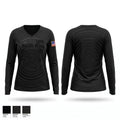 19th Airlift Wing Women's Long Sleeve V-neck Shirt - 1
