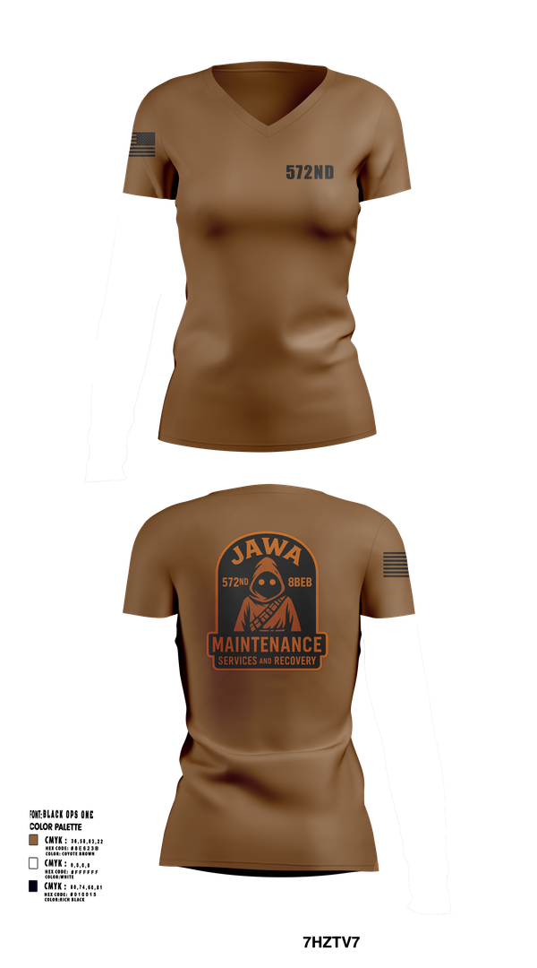 Womens Short Sleeve Vneck Shirt, 572nd, , Teamtime, Team time, sublimation, custom sports apparel, team uniforms, spirit wear, spiritwear, sports uniforms, custom shirts, team store, custom team store, fundraiser sports, apparel fundraiser