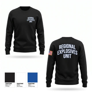 Crew Neck Sweatshirt, Regional Explosives Unit, Police, Teamtime, Team time, sublimation, custom sports apparel, team uniforms, spirit wear, spiritwear, sports uniforms, custom shirts, team store, custom team store, fundraiser sports, apparel fundraiser