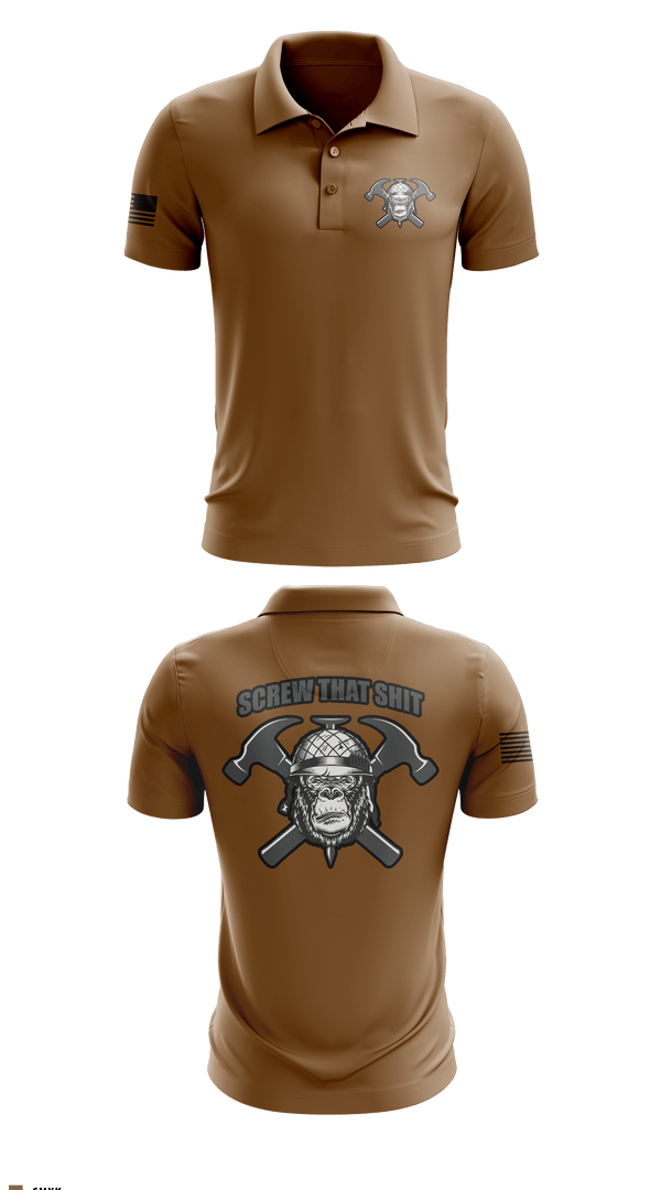 Short Sleeve Performance Polo, HEAVY HITTERS, Army, Teamtime, Team time, sublimation, custom sports apparel, team uniforms, spirit wear, spiritwear, sports uniforms, custom shirts, team store, custom team store, fundraiser sports, apparel fundraiser