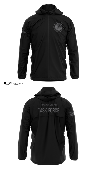 Windbreaker, Ridgeway Station Task Force, Police, Teamtime, Team time, sublimation, custom sports apparel, team uniforms, spirit wear, spiritwear, sports uniforms, custom shirts, team store, custom team store, fundraiser sports, apparel fundraiser