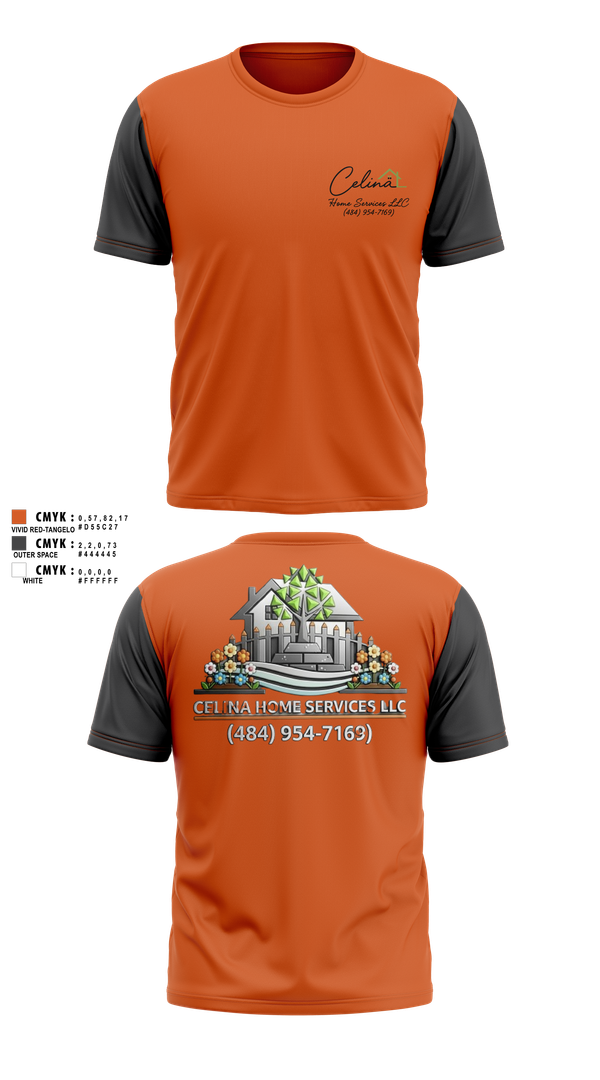 Old School Cotton Feel Shirt, Celina Home Services LLC, Men's Soccer, Teamtime, Team time, sublimation, custom sports apparel, team uniforms, spirit wear, spiritwear, sports uniforms, custom shirts, team store, custom team store, fundraiser sports, apparel fundraiser