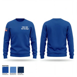 Crew Neck Sweatshirt, Long Lake Vol. Fire Dept., Fire Department, Teamtime, Team time, sublimation, custom sports apparel, team uniforms, spirit wear, spiritwear, sports uniforms, custom shirts, team store, custom team store, fundraiser sports, apparel fundraiser