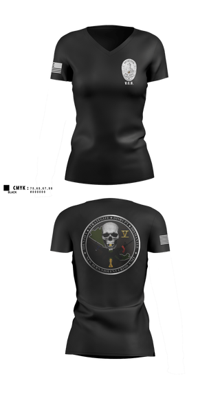 Womens Short Sleeve Vneck Shirt, New Bern Police Violent Crime Unit, Police, Teamtime, Team time, sublimation, custom sports apparel, team uniforms, spirit wear, spiritwear, sports uniforms, custom shirts, team store, custom team store, fundraiser sports, apparel fundraiser