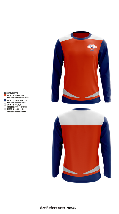 Millville Thunderbolts Field Hockey 70154258 Long Sleeve Performance Shirt 1