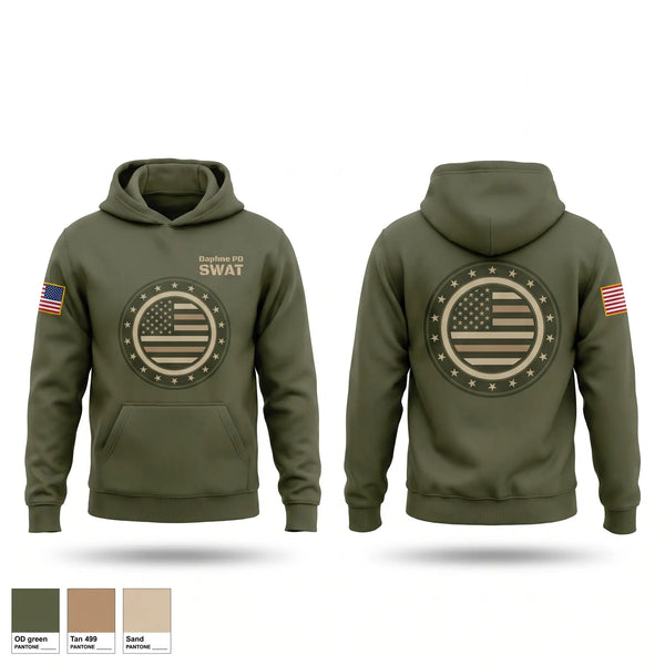 Hoodie, Daphne PD SWAT, Police, Teamtime, Team time, sublimation, custom sports apparel, team uniforms, spirit wear, spiritwear, sports uniforms, custom shirts, team store, custom team store, fundraiser sports, apparel fundraiser