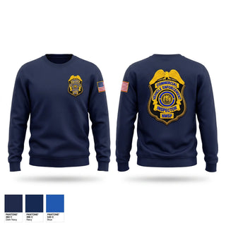 Crew Neck Sweatshirt, Department of public safety, Police, Teamtime, Team time, sublimation, custom sports apparel, team uniforms, spirit wear, spiritwear, sports uniforms, custom shirts, team store, custom team store, fundraiser sports, apparel fundraiser