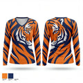 Malone Tigers 80895535 Women's Long Sleeve V-neck Shirt - 1